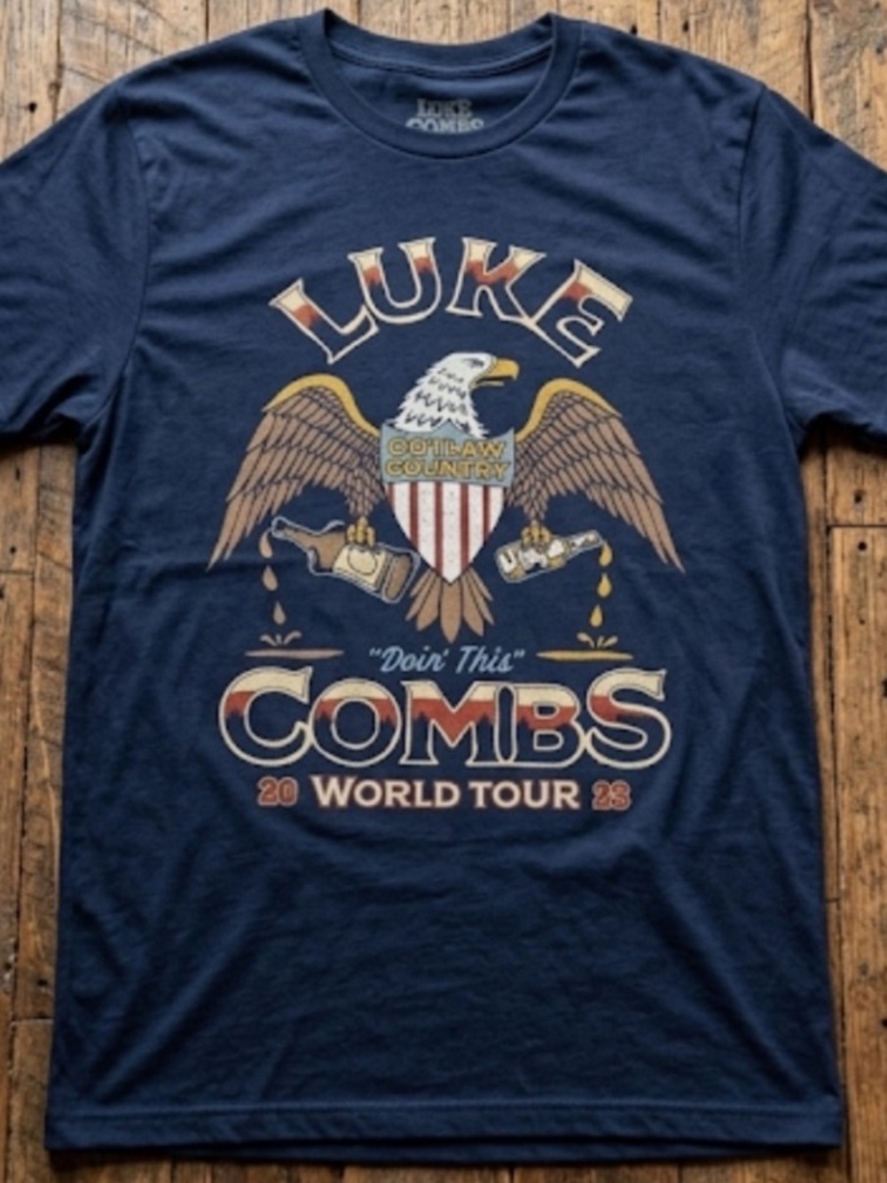 Luke Combs Tour Shirt Size 3XL New